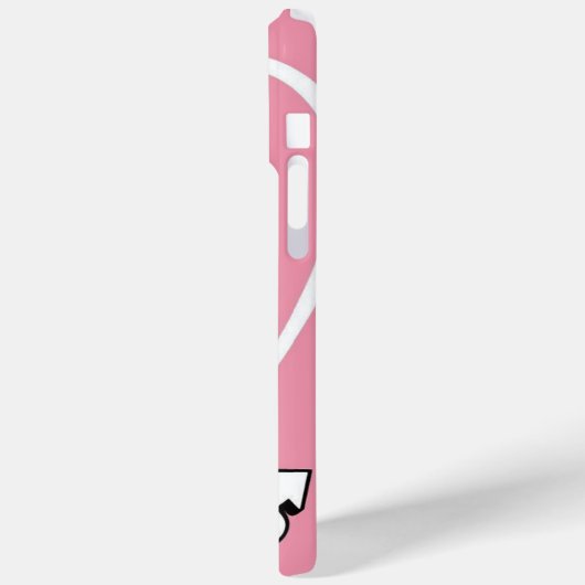 Roze Reverse Uno iPhone Case (Achterkant / Links)