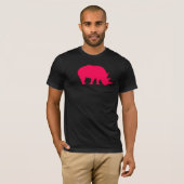Roze Rhino T-shirt (Voorkant volledig)