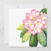 'Roze Rhod'-Waterverf Kaart (Voorkant)