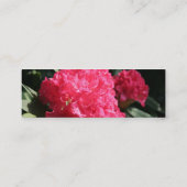 Roze Rhododendron 2 Mini Visitekaartjes (Achterkant)
