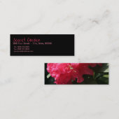 Roze Rhododendron (3) Mini Visitekaartje (Voorkant / Achterkant)