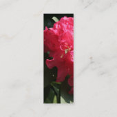 Roze Rhododendron (3) Mini Visitekaartje (Achterkant)