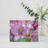Roze Rhododendron Briefkaart (Staand voorkant)