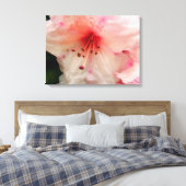roze rhododendron canvas afdruk (Insitu (Slaapkamer))