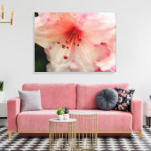 roze rhododendron canvas afdruk (Insitu (Woonkamer))