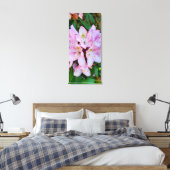 Roze Rhododendron Flower Canvas Afdruk (Insitu (Slaapkamer))