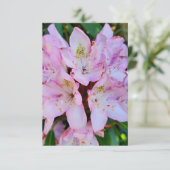 Roze Rhododendron Flower Kaart (Staand voorkant)