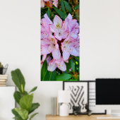 Roze Rhododendron Flower Poster (Thuiskantoor)