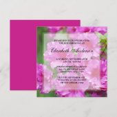 Roze Rhododendron Flowers 90th Birthday Party Kaart (Voorkant / Achterkant)