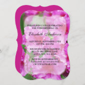 Roze Rhododendron Flowers 90th Birthday Party Kaart (Voorkant / Achterkant)