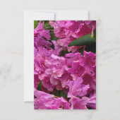 Roze Rhododendron Flowers Kaart (Voorkant)