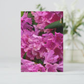 Roze Rhododendron Flowers Kaart (Staand voorkant)