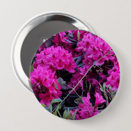 Roze Rhododendron Flowers Ronde Button 4,0 Cm