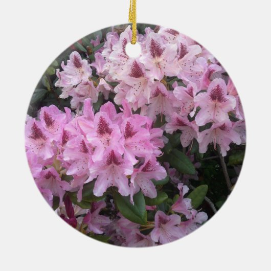Roze Rhododendron Ornament (Achterkant)