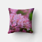 Roze Rhododendron Sierkussen (Achterkant)