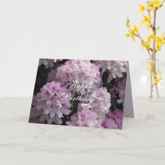 Roze Rhododendron Wenskaart Kaart