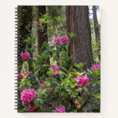 Roze Rhododendrons in een bos Notitieboek (Voorkant)