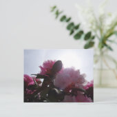 Roze Rhododendrons met Zonlicht DIY Briefkaart (Staand voorkant)