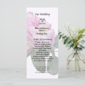 Roze Rhododendrons Programmakaart (Staand voorkant)