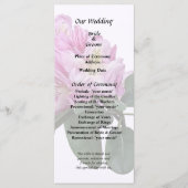 Roze Rhododendrons Programmakaart (Voorkant)