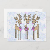 Roze ribbenrendierziekte - Borstkanker Briefkaart (Voorkant / Achterkant)