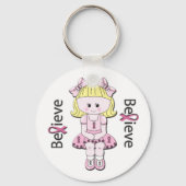 Roze Ribbon Bonnie Sleutelhanger (Voorkant)