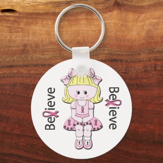 Roze Ribbon Bonnie Sleutelhanger (Voorkant)