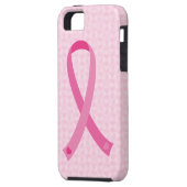 Roze Ribbon Breast Cancer Awareness iPhone 5 Hoesj Case-Mate iPhone Case (Achterkant Links)
