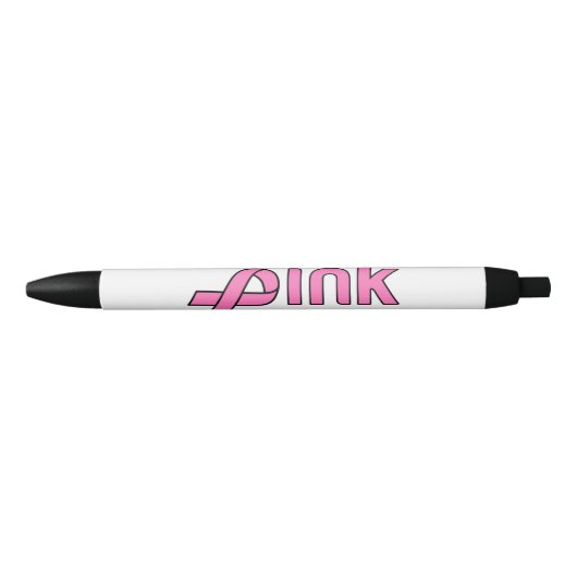 Roze Ribbon Breast Cancer Bewustheid Pen (Voorkant)
