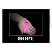 Roze Ribbon Breast Cancer Hope (Voorkant Horizontaal)