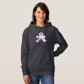 Roze ribbon Breast Cancer Survivor Hoodie (Voorkant volledig)