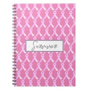 Roze Ribbon Breast Cancer Survivor Notitieboek