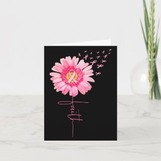 Roze Ribbon Daisy Faith - Borstkanker Bewustheid Kaart