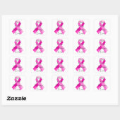 Roze ribbon Faith Stickers (Vel)
