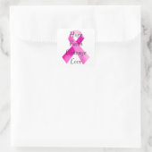 Roze ribbon Faith Stickers (Tas)