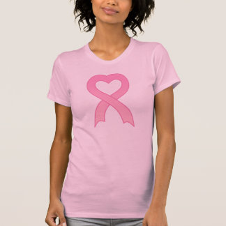 Roze ribbon Heart Women's T-Shirt