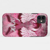 Roze Ribbon Hope op Vetro Design Case-Mate iPhone Case (Achterkant (horizontaal))