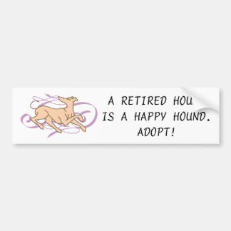 Roze Ribbon Hound Bumpersticker