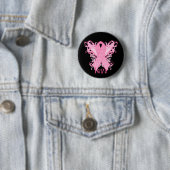 Roze Ribbon Love Ronde Button 5,7 Cm (In situ)