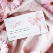Roze Ribbon Luier Raffle Enclosure Kaart