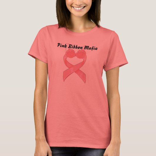 Roze Ribbon Mafia T-shirt (Voorkant)