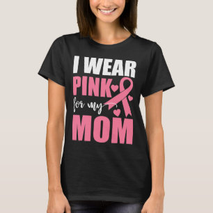 Roze Ribbon Mam Fighter Warrior Breast Cancer T-shirt