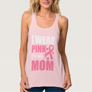 Roze Ribbon Mam Fighter Warrior Breast Cancer Tanktop