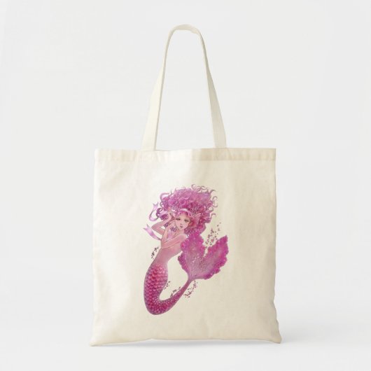 Roze Ribbon Mermaid Fantasy Tas (Voorkant)