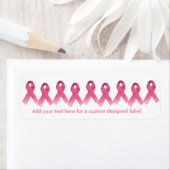 Roze Ribbon Survivor Etiket (Insitu)
