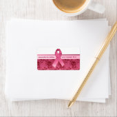 Roze Ribbon Survivor Etiket (Insitu)