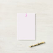 Roze Ribbon Survivor Post-it® Notes (Op bureau)
