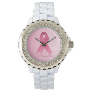 Roze Ribbon Survivor Roos watch Horloge
