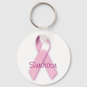 Roze Ribbon Survivor Sleutelhanger