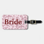 Roze riemen bagagelabel (Voorkant horizontaal)